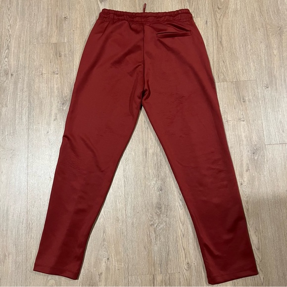Zara Burgundy Seam Track Pant size Large - Picture 3 of 6